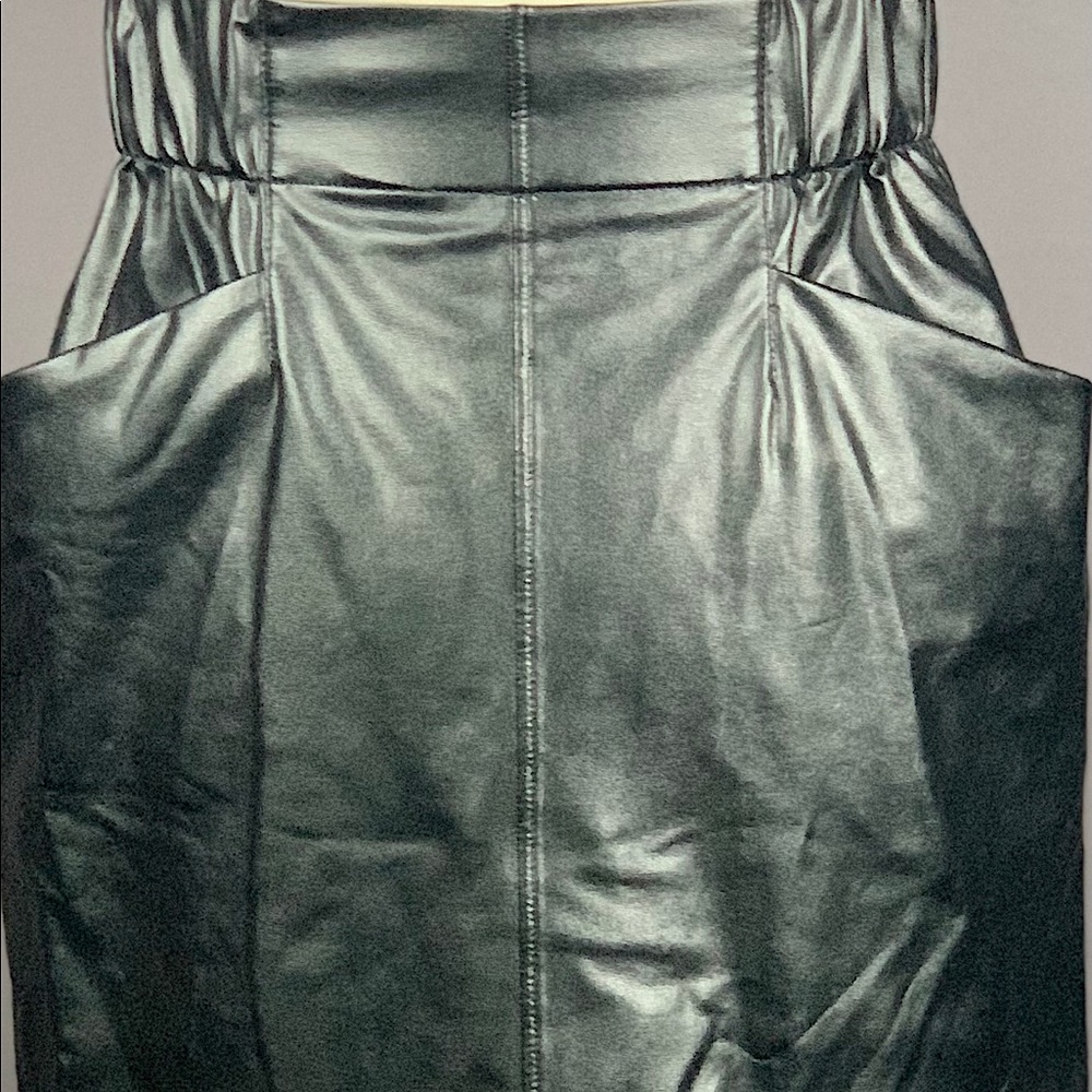 NWOT DAVID LERNER FAUX LEATHER MINI SKIRT XS